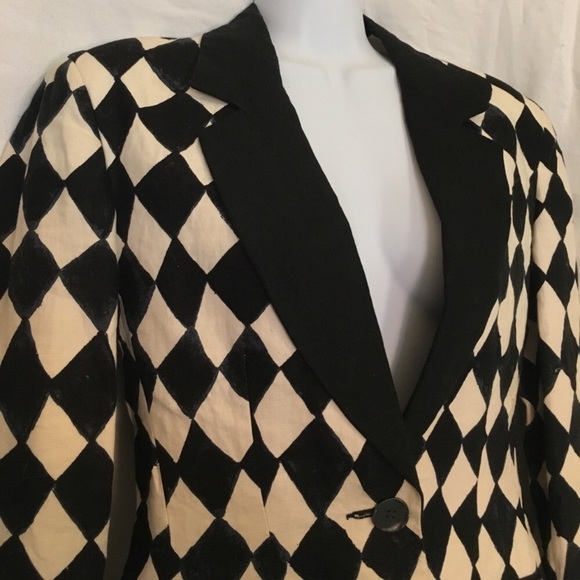 Isaac Mizrahi Jackets & Blazers - Issac Mizrahi Vintage Hand Painted